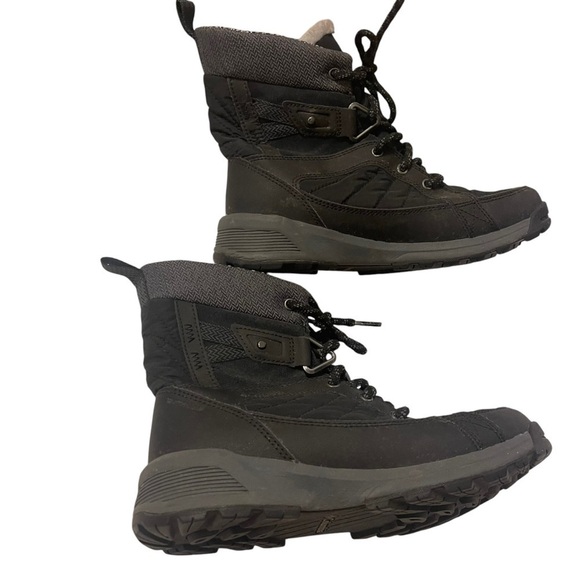 Columbia Meadows Black Shorty Omni Heat 3D Mid Winter Snow Boots Womens - Picture 3 of 8